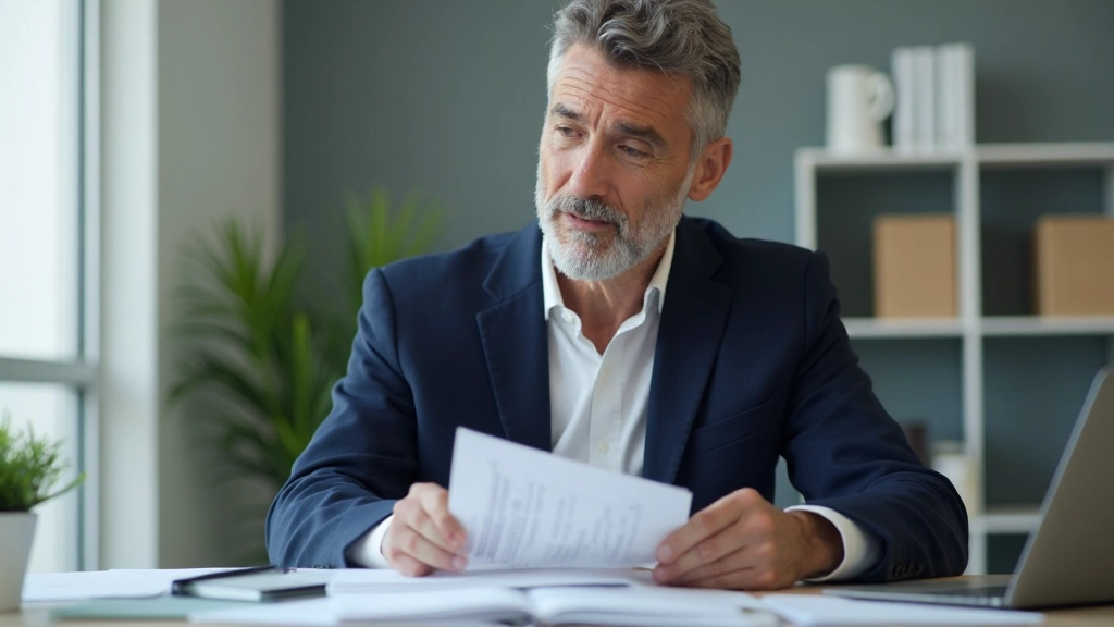Профессиональный консультант по финансовому планированию анализирует данные о пенсионных сбережениях